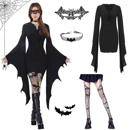 CHENBOOW Robe Gothique,Déguisement Halloween,Halloween Costu