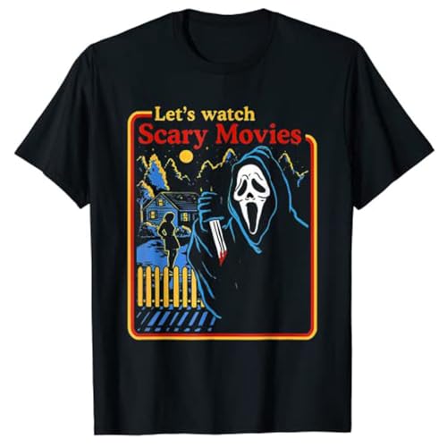 Lets Watch Scary Movies Scream Horror Halloween T Shirt Hara