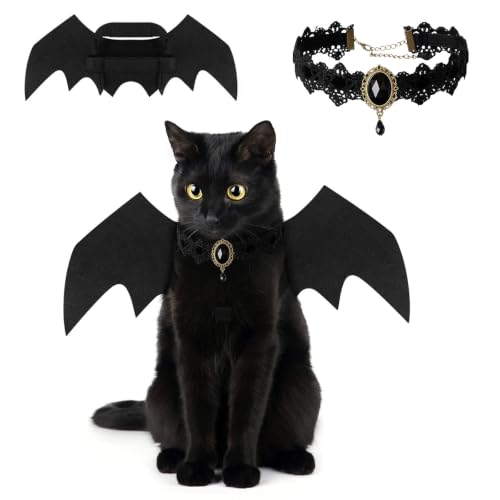 Dutiqozad Costume Halloween pour Chat Ailes de Chauve-souris