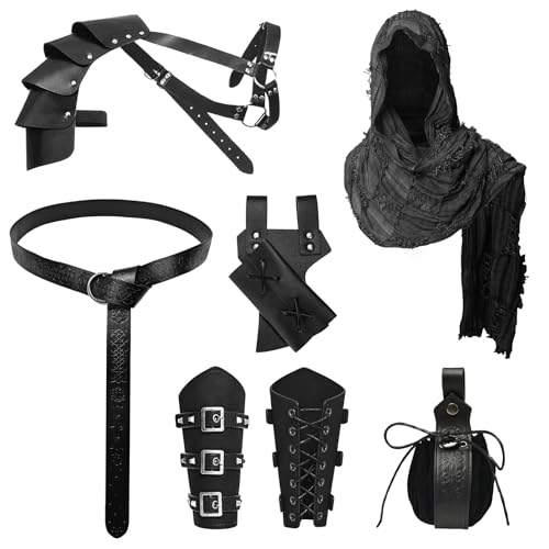 MVFEUIJ Accessoires de Chevalier Médiéval, Ensemble de Ceint
