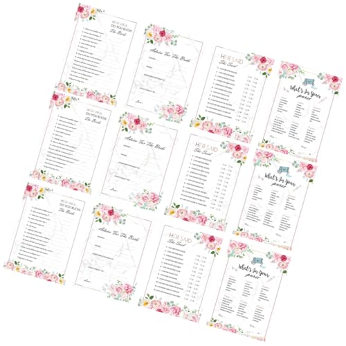 Mipcase Jeu de Cartes Quiz Enterrement Vie de Jeune Fille 48