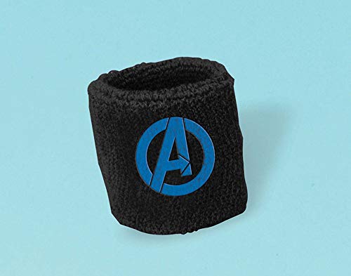 Amscan 3901522 Lot de 8 Bracelets Anti-Transpiration Avenger