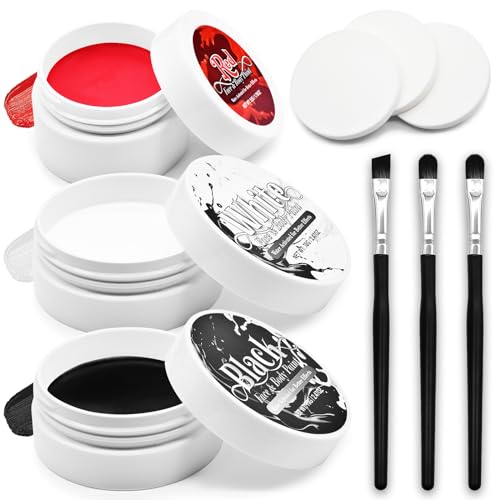 Lot de 3 peintures pour le visage et le corps - Kit de maqui
