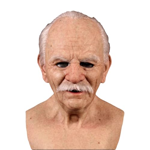 Swtgaah Masque dHalloween avec visage effrayant, masque réal