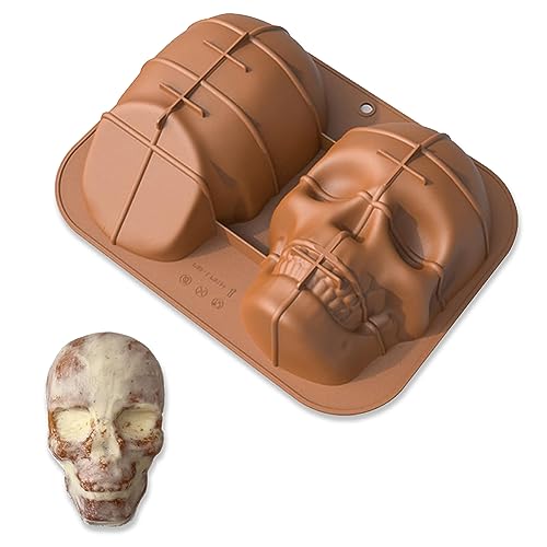 ZOOMPIL Grand Moule en Siliconede Crânede 3D, Antiadhésif et