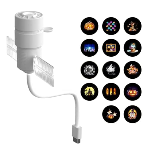 Projecteur Halloween Hologramme Lampe rotative 360° à effets