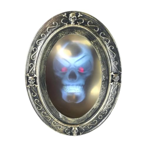 Miroir Fantôme Avec Capteur Dornements De Mouvement De Crâne