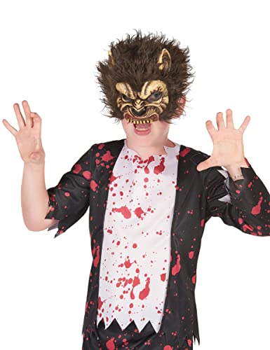 DEGUISE TOI - Masque en latex loup garou enfant - Demi-masqu