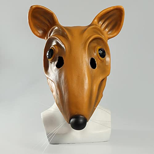 Rcniso Masque en Latex de Rat, Couvre-tête de Rat Léger, Amu