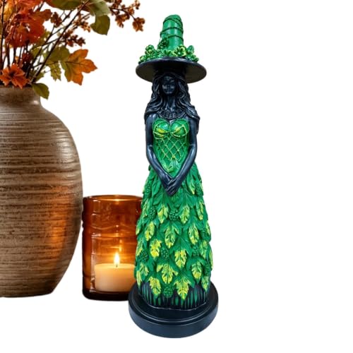 Statue de sorcière dHalloween en résine - Centre de table sa
