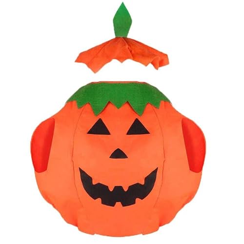 ITODA Costume de Citrouille Femme Adulte Ensemble Déguisemen