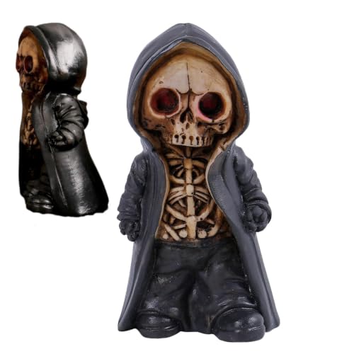 Figurine squelette dHalloween saisonnière à collectionner mi