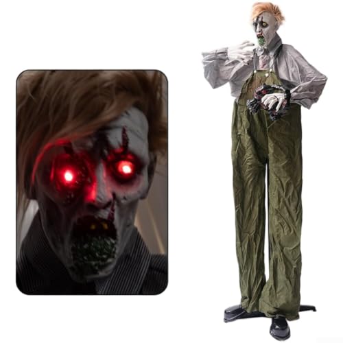 Zombie animé dHalloween avec détecteur de mouvement, décorat