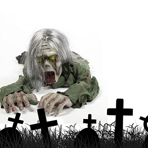 Gonetre Zombie animatronique Rampant, décorations dhalloween