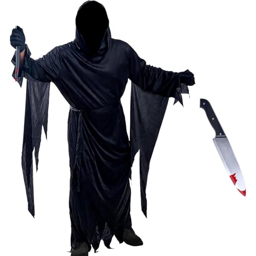 Ensemble 5 Déguisement Scream Masque Ghostface Adulte:Deguis