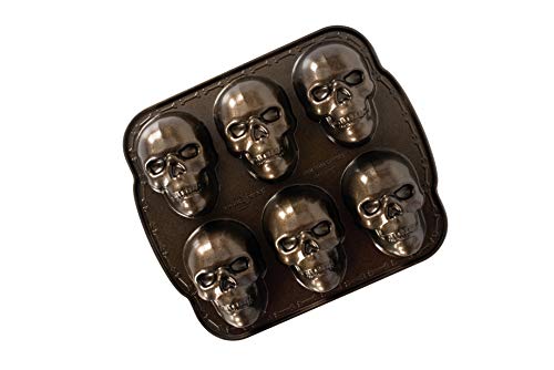 Nordic Ware Haunted Skull Cakelet Pan, Bronze by Nordic Ware