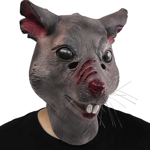 shayulajiao Masque de souris en forme de tête de rat pour Ha