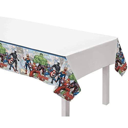 amscan Marvel Avengers Power Unite 572478 Nappe en Plastique