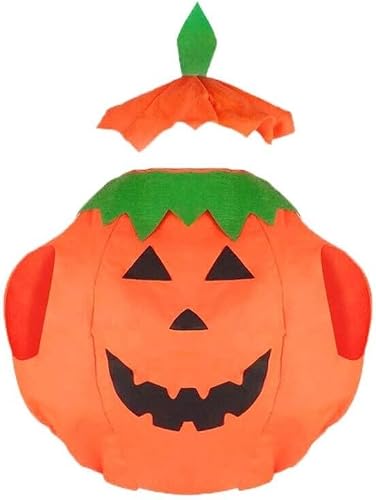 ITODA Costume de Citrouille Femme Adulte Ensemble Déguisemen