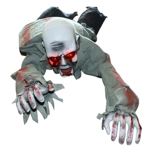 Décorations de Zombies effrayants et sanglants rampants avec