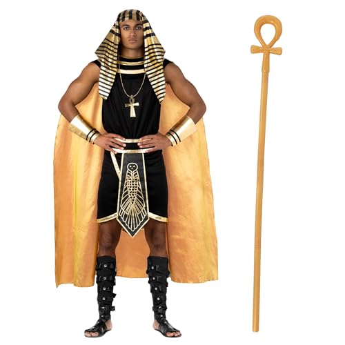 Morph Pharaon Costume Adulte, Faraon Deguisement Adulte, Deg