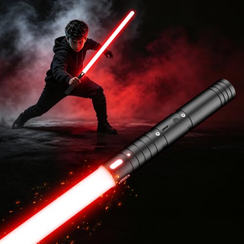 FunGeneTEC Sabre Laser, Sabre Laser pour Enfants RGB 15 Coul