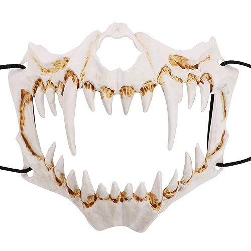 Masque Halloween Demi-Tête de Tigre