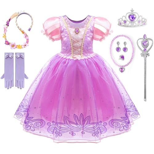 yecwkaz Deguisement Enfant Robe Princesse Fille Deguisement 