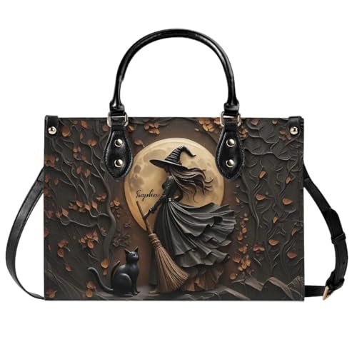 Sac à main personnalisé en cuir sorcière - Sac gothique, est