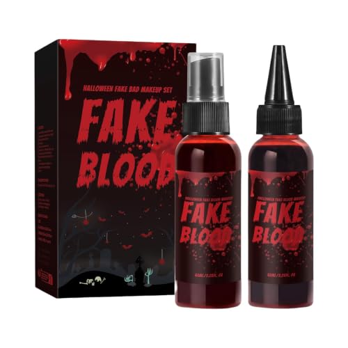 Sang de Vampire Maquillage Vampire Effrayant Lavable et Inqu