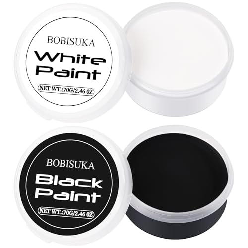 Peinture Visage Noir et Blanc 140g