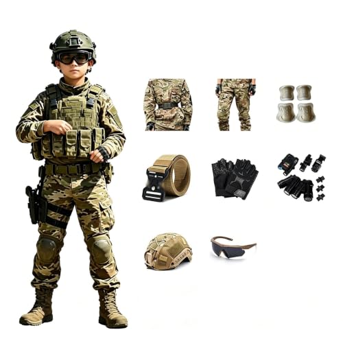 Set de Costume Militaire for Enfants, Déguisement Soldat Arm