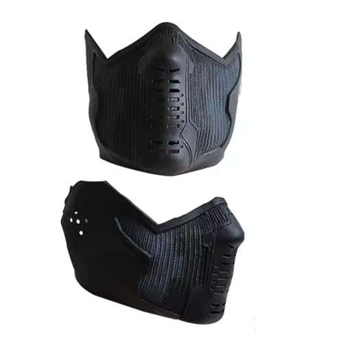 Ubaywey Masque de soldat garde bouche noire Cosplay Masque H