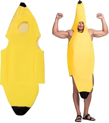 FAINCA Deguisement Banane 65x148cm DéGuisement Adulte Banane