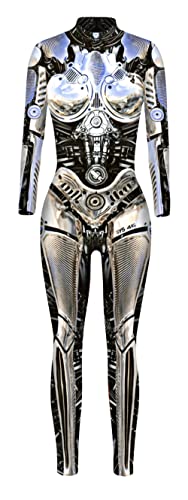 SEAUR Body Cosplay Combinaison Femme Imprimé Body dHalloween