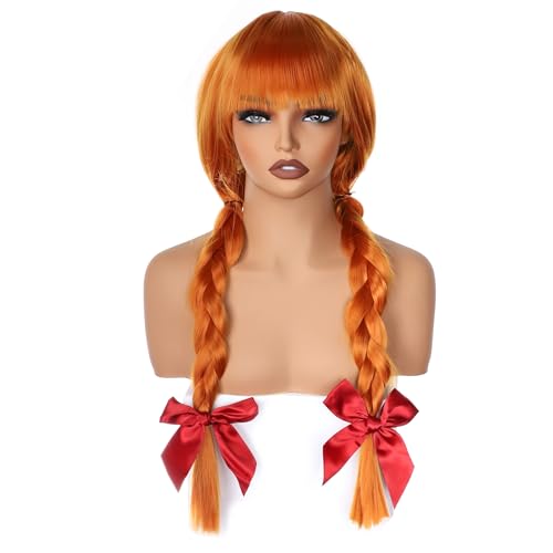 PORSMEER Perruque anime pour femme assortie au costume Annab