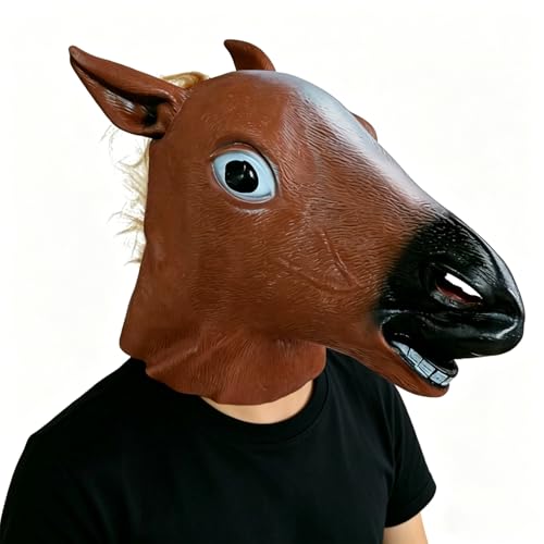 yolzhxe Masque à Tête de Cheval, Tour de Tête Denviron 31 CM