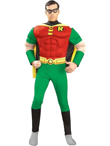Rubies Costume Officiel DC Comic Robin Deluxe pour Adulte, P