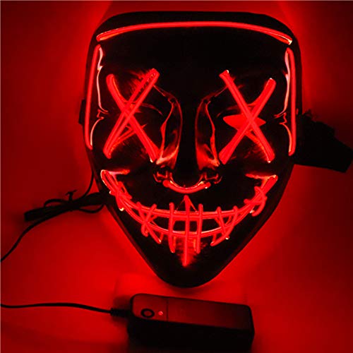 SOUTHSKY Lumière Masques LED Masquen Neon EL Fil Light Up 3 
