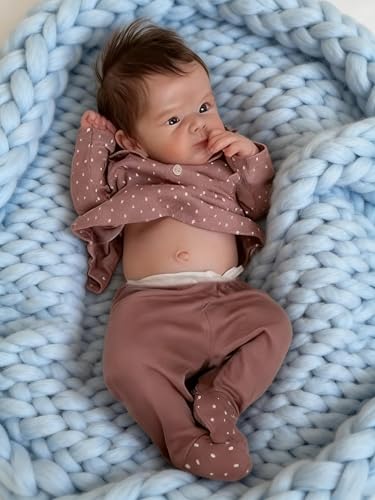Anano Poupées réalistes Reborn pour bébé - En silicone et vi