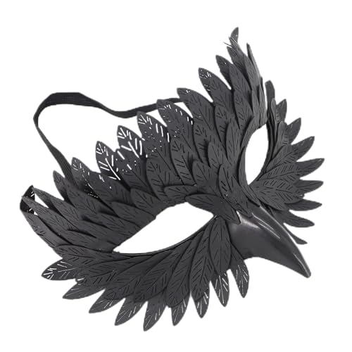 MplehDa Élégant masque doiseau, demi masque dHalloween, masq
