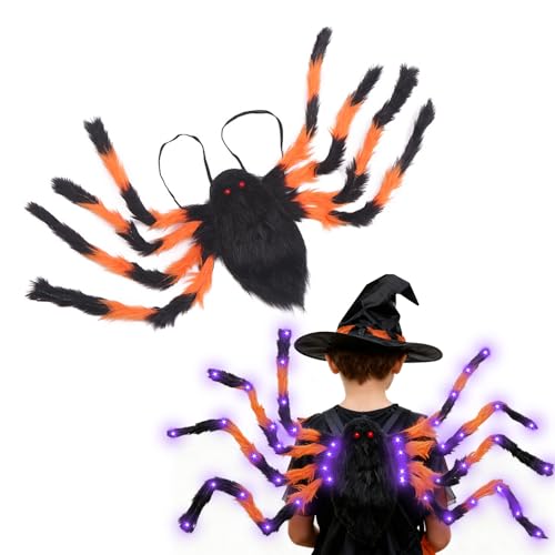 TaimeiMao Sac à dos araignée pour Halloween, déguisement dar