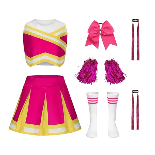 Luckyou Deguisement Pompom Girl Deguisement Cheerleader Fill