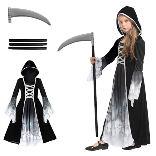 Déguisement Faucheuse Enfant Noir