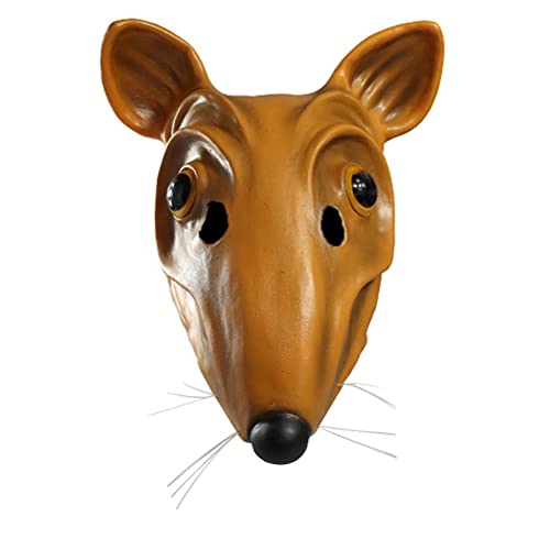 Omquot Couvre-tête de Souris en Latex pour Rat, Masque Facia