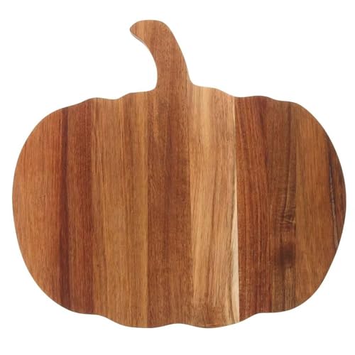 Planche à découper en bois en forme de citrouille pour décor