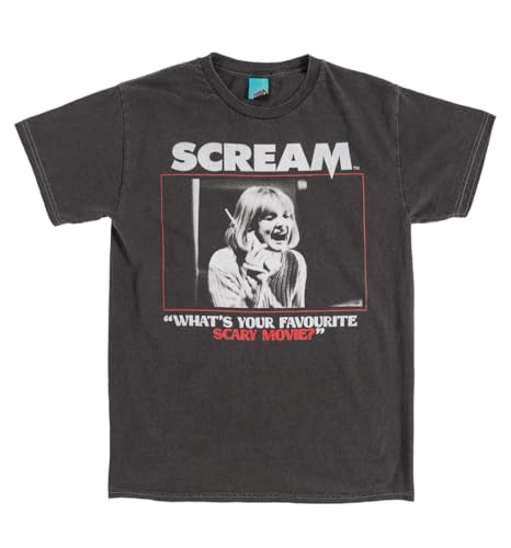 Scream Whats Your Favourite Scary Movie Vintage Wash Charcoa