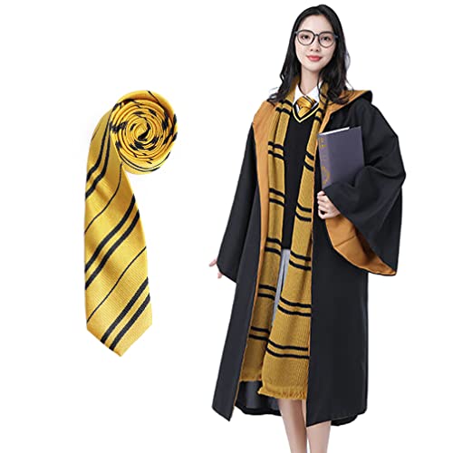 TOTOY Cape de magicien et cravate de Poufsouffle, robe de ma
