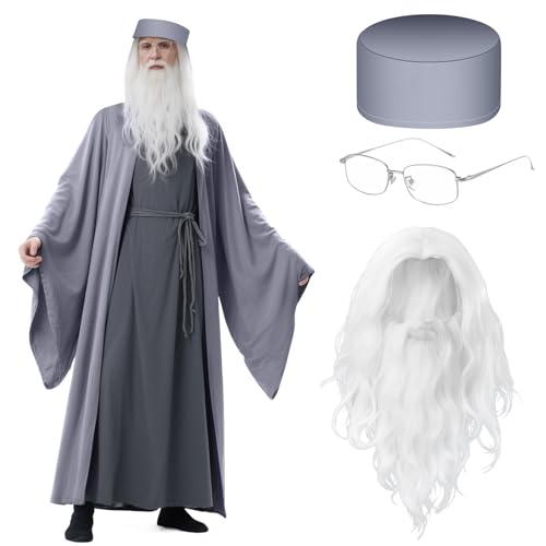 Maazusa Costume de sorcier dHalloween pour adulte - Tenue mé