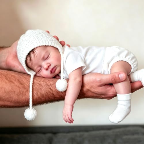 Anano Bébé Reborn Fille Lavable 50CM Poupée Reborn Réaliste